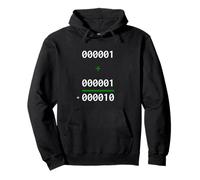 1+1=10 Binario Matemáticas Broma Programador Humor Sudadera con Capucha
