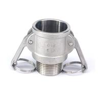 1-1/2" BSP male Thread 304 Stainless Steel Type B Socket Camlock Fitting Cam and Groove Coupler