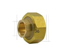 1-1/2" Female To 3/4" Female Brass Union Pipe Fitting Water Gas Oil For Water Meter
