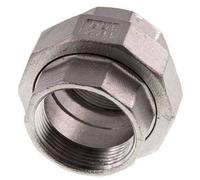 1 1/2'' NPT acero inoxidable espiga doble 3 piezas con cierre cónico 16 Bar