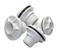 1-1/4 ''1/2'' 3/4 ''1'' doble hilo femenino juntas de tanque de agua accesorios de acuario conector de tanque de peces accesorio for manguera de riego BSPT(1 1I4 40mm)