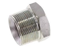 1 1/4'' NPT macho Tapón de cierre de acero galvanizado con barra exterior hexagonal 80