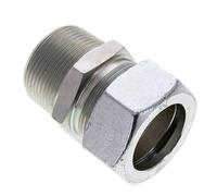 1 1/4'' NPT Macho x 35L Anillo de corte recto de acero galvanizado 160 Bar DIN 2353