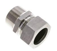 1 1/4'' NPT Macho x 35L Anillo de corte recto de acero inoxidable 160 Bar DIN 2353