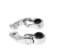1 1/4 Pulgadas 32 mm de pie para el pie de la Motocicleta Pegs de pie de pie Compatible con Electra Ultra Flhtcu Highway Motor Guard(Large Clamps)