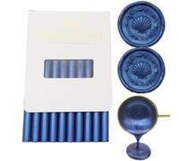 1,1 cm de cera Atopbb Ocean Blue Wax Stick 10 unidades de pistola de pegamento para sellos de cera, para cartas, tarjetas de felicitación, vino, manualidades, bodas y fiestas (azul océano)