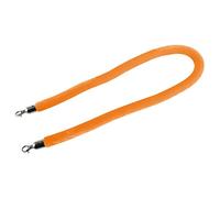 1.1" Thick New Queue Barrier Stanchion Rope with Polished Metal Hooks,Barrier Rope Crowd Control Velvet, for Hotels Movie Theaters(Orange,1.2m/4ft/47inch)