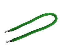 1.1" Thick New Queue Barrier Stanchion Rope with Polished Metal Hooks,Barrier Rope Crowd Control Velvet, for Hotels Movie Theaters(Green,1.5m/5ft/59inch)