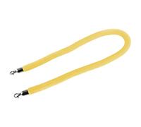 1.1" Thick New Queue Barrier Stanchion Rope with Polished Metal Hooks,Barrier Rope Crowd Control Velvet, for Hotels Movie Theaters(Yellow,2.7m/8.9ft/106inch)