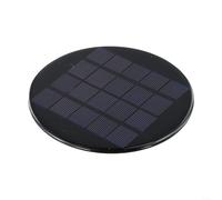 1 1 W 5 V Panel Solar Redondo Módulo Ligero de Silicio Policristalino de 120 mm para Sistemas de Energía Solar a Pequeña Escala