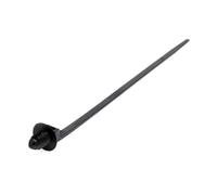 1/10/20/30/50/100 Uds. Tirantes de montaje a presión, bridas nailon for cables coche, hebilla Clips autoblocantes(Black-50PCS)