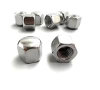 1/10/20 piezas M3 M4 M5 M6 M8 M10 M12 M14 M16 304 hexagonal de acero inoxidable tapa delgada corta y baja cubierta de tuerca de bellota tuerca ciega Tuercas ciegas de hardware ( Size : M8 10pcs )