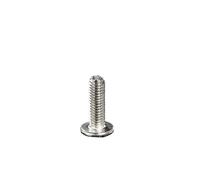 1/10/50/100 Uds M3 M4 M5 M6 304 cabeza redonda plana de acero inoxidable tornillo hexagonal invertido muebles pernos biselados grandes longitud = 4mm-120mm(20mm,M6(10pcs))