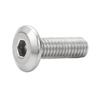 1/10/50/100 Uds M3 M4 M5 M6 M8 M10 304 cabeza redonda plana de acero inoxidable tornillo con hexagonal invertida muebles pernos cónicos grandes(M8x80(1pc))