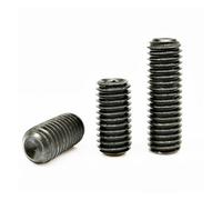 1/10/50 Uds M1.6 M2 M2.5 M3 M3.5 M4 M5 M6 M8 a M16 negro grado 12,9 acero hexagonal cabeza de copa punto Grub perno tornillo(6mm,50pcs M5)