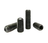 1/10/50 Uds M1.6 M2 M2.5 M3 M3.5 M4 M5 M6 M8 a M16 negro grado 12,9 acero hexagonal cabeza de copa punto Grub perno tornillo(2mm,10pcs M10)