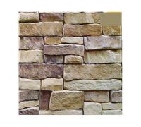 1/10 piezas 3D Faux Stone Peel and Stick Panel de pared autoadhesivo for azulejos de cocina contra salpicaduras Adhesivo de pared 3D Adhesivo de azulejos 30 cm X 30 cm(Brown - 10pcs)