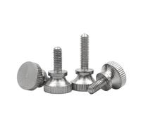 1-10 piezas M2 M2.5 M3 M4 M5 M6 M8 M10 M12 GB834 304 Tornillo de mariposa de cabeza moleteada de acero inoxidable con apriete manual for muro cortina(4mm,M2 (10pcs))