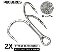 (1#(10 piezas)) Pro Beros Three Hook tiene gancho de ancla de púas dos veces más fuerte que el anzuelo