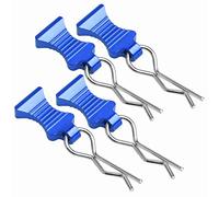 1/10 RC Car Body Clips Pins con pestañas R Clips para todos 1:10 1/12 Escala axial Redcat HPI Himoto HSP Exceed RC Car Parts Truck Buggy Shell reemplazo, juego de 4 (azul marino)