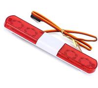 1/10 RC Car Simulation Police Lights Multi-Function Flash, lámpara led nueve modos de luz parpadeante para 1/8 Crawler Off Road Rally Truck Cars HSP Traxxas Tamiya RC4WD (rojo, 115 mm)