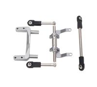 1/10 RC Servo Mount, Montaje Serpom con Smooter de Enlace de Dirección Hidráulico Mejora la Estabilidad del Vehículo para los Modelos SCX10 (Color Ti)
