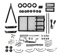 1/10 Reinforced RC Trailer Car | Metal Construction for Traxxas/Axial SCX10 / D90 D110 | High Simulation Off - Road Trailer with Strong Load Bearing | Easy Assembly & Use