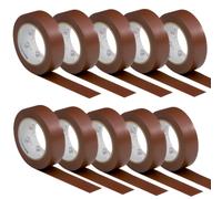 1-10 Ruedas Braun VDE Isolierband Aislante Eléctrico Adhesiva PVC 15mm X 10m