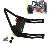 1/10 Scale RC Car Metal Front Bumper with Winch Mount Shackles for Axial SCX10 Upgrade