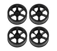 1/10 Scale RC Car Wheels | 63mm Lightweight Plastic Rims for High Speed Racing/Drifting/Off - Road | 4PCS Sturdy Replacement Wheels with 7mm Hex Driver