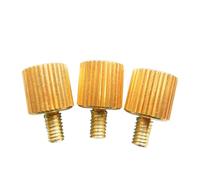 1-10 tornillos de latón moleteados de cabeza cilíndrica redonda métrica M3 M4 M5 M6 for apriete manual.(2pcs,M6x6mm)