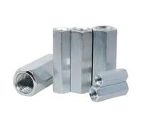 1~10 tuercas de acoplamiento de varilla hexagonal.(M8x11x40mm-5pcs)