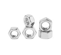 1/10 Uds 1/4 5/16 3/8 7/16 1/2 5/8 3/4 7/8 304 A2-70 tuerca hexagonal de rosca fina acero inoxidable(schwarz)