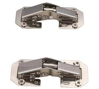 1-10 Uds bisagra de gabinete 90 grados 3/4 pulgadas sin agujero de perforación puerta de armario bisagras hidráulicas Cierre Suave con tornillos herrajes for muebles(3 inch-10pcs)