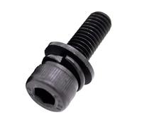 1-10 Uds M3 M4 M5 M6 M8 M10 12 Negro Grado,9 Acero Allen Hexagonal Cabeza Hueca Tornillo SEM Arandela Plana Junta De Resorte Perno Montaje(30mm,1pc M12)