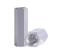 1-10 Uds M3 M4 M5 M6 M8 M10 M12 hembra a hembra tuerca de acoplamiento espaciador hexagonal de acero inoxidable (Color : 10mm_M3 5PCS)
