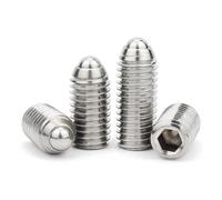 1~10 Uds M3 M4 M5 M6 M8 M10 M12 M16 tornillo de punta de bola A2-70 304 casquillo hexagonal de acero inoxidable resorte bola émbolo perno de comida(M10x20mm-5pcs)