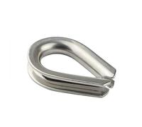 1-10 Uds. Manga protectora de cuerda de alambre de acero inoxidable 304 M1.5 M2 M3 M4-M16-pieza de trabajo de fijación de Cable de anillo de corazón de pollo Triangular(M2-10pcs)