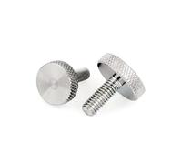 1-10 Uds tornillo de pulgar de acero inoxidable M2 .5 M3 M4 M5 M6 M8 M10 GB835 304 cabeza plana apretada a mano(X 60mm,M10 1PCS)