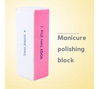 1-10 unidades de pulido para uñas de 4 maneras, bloque de arena, lima de manicura
