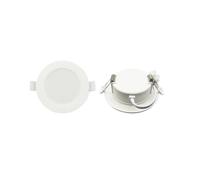 1-10 unids/lote proyector descendiente de Led empotrado Panel de luz Led redondo 110V 220V 3000K 4000K 6000K 10W 24W Spot for iluminación interior del hogar(1pcs,24W,Warm white 3000K)