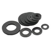 1-100 piezas de M2.5 M3 M4 M5 M8 M10 M14 M16 M18 M22 M22-M45, grado 8. Arandela plana de acero al carbono negro DIN125(M10x20x2 x 20pcs)