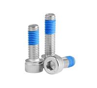 1-100 piezas M2/M2.5/M3/M4/M5/M6/M8/M10/M12/M14/M16 acero inoxidable 304 tornillos con cabeza cilíndrica y casquillo hexagonal con pegamento anti-deslizante, M6x130mm