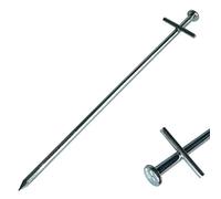 '1 - 100 piqueta ondulada (Tarzan 23 cm de acero para suelos duros, Hering Hering erdnagel tienda pflöcke piedra suelo Hering - Clavo para tienda anclajes tienda ancla suelo ancla, silber