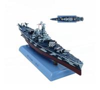1:1000 US Alabama BB-60 Metal Battleship Model High-Precision Die-Cast Pre-Built Naval Warship Replica with Display Stand Military Collectible Ship for Navy Enthusiasts History Buffs Home Office