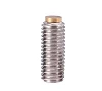 1-10PCS M8 M10 304 Acero Inoxidable Hex Socket Latón Set Tornillo Punto Headness Grub Bolt(M10x8x6x2-5pcs)