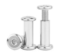 1~10Set conector de remache hexagonal insertar junta manga tuerca ciega M2 M3 M4 M5 M6 M8 M10 304 tuerca de férula for muebles de acero inoxidable(12mm,M3-10Set)