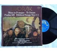 1 12 0981/2 Dvorak Mass / Te Deum etc Prague SO Vaclav Smetacek 2x LP