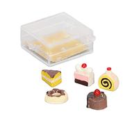 1:12 Juego de Postres en Miniatura de Casa de Muñecas Alta Simulación Pequeña Casa de Muñecas Portátil Comida en Miniatura para Regalos de Casa de Muñecas 1:12 Material Plástico (B)