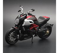 1/12 Locomotora De Aleación Modelo Motocicleta Juguete Sonido Y Luz Niño Colección Decoración Regalo para Big Devil